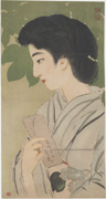 Bijin with Letter (untitled)